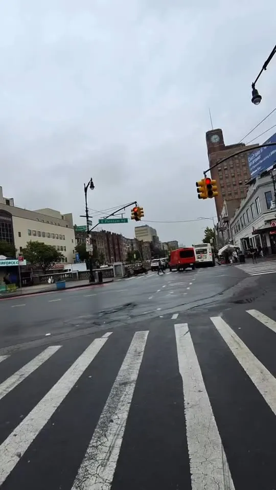 East Fordham Road crosswalk looking toward the Grand Concourse